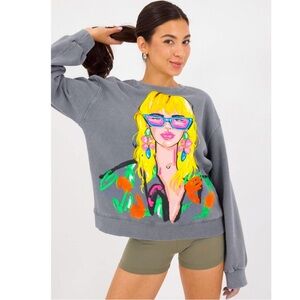 Zara Fashion Girl Sweatshirt
